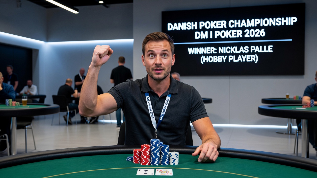 Finalebordet under DM i Poker 2026 med ICM-deal i fokus